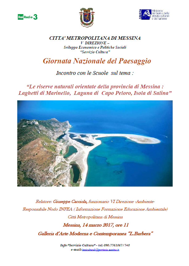 MESSINA – Nella Giornata Nazionale del Paesaggio si parlerà di riserve naturali orientate