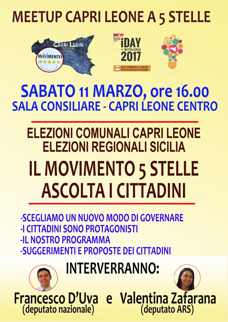 CAPRI LEONE – 5 Stelle, una lista per Capri Leone