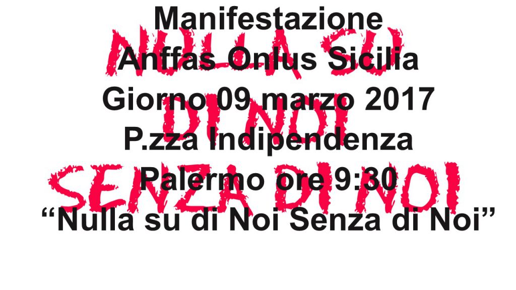 ANFFAS – Nascere disabili in Sicilia, nascere disabili due volte