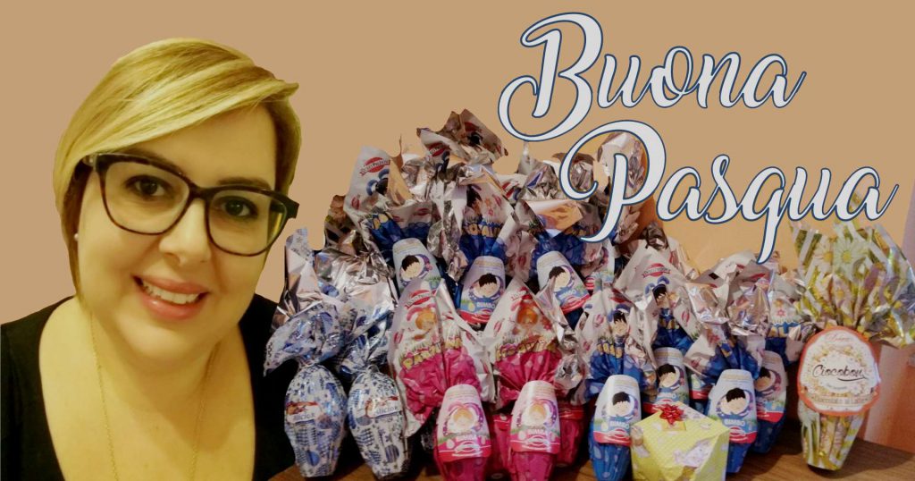 MARISA BRIGUGLIO –  L’assessore brolese ha regalato le uova di cioccolato a tutti i bambini dell progetto “Aggiungi un Posto a Tavola con il Banco del Cuore”