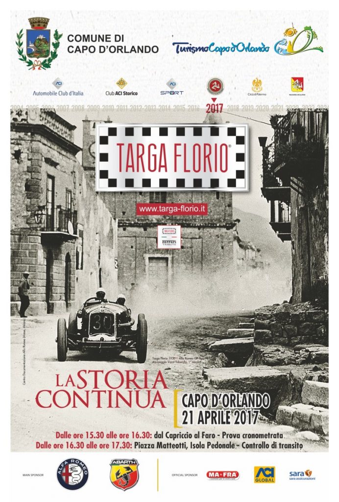 TARGA FLORIO – Oggi alle 13,30 le auto a Brolo