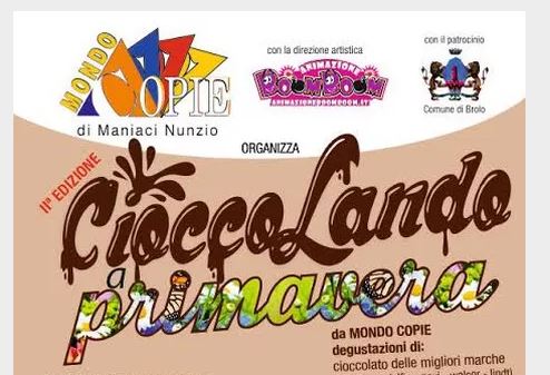 CIOCCOLANDO A PRIMAVERA – A Brolo domenica 9 aprile. Un grande ritorno con Mondo Copie e l’Animazione Boom Boom