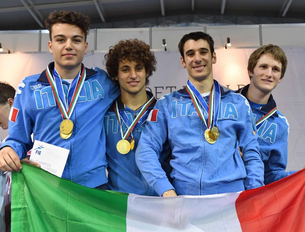 FEDSCHERMA – Plovidv2017 Giampaolo Buzzacchino vince la medaglia d’oro nella gara di spada a squadre