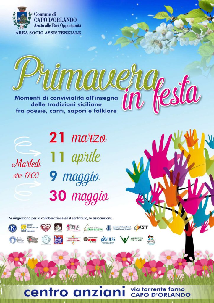 CAPO D’ORLANDO – “Primavera in festa” al Centro Anziani, martedì nuovo appuntamento