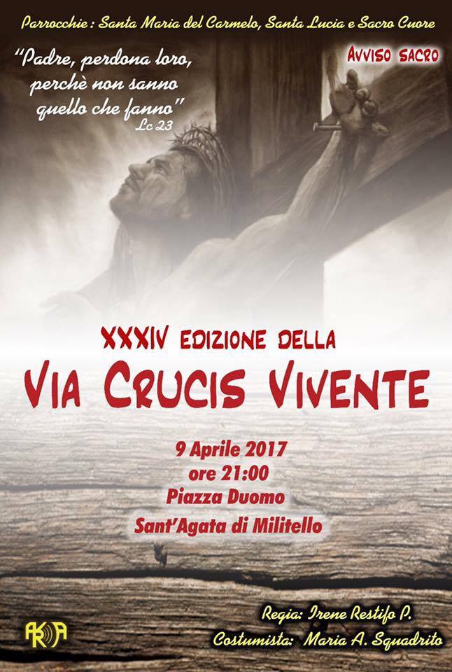 S. AGATA MILITELLO – Domani la Via Crucis Vivente