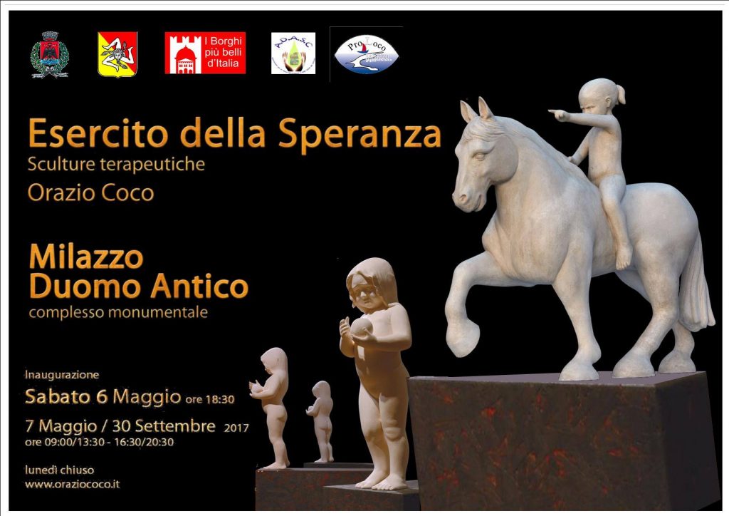 MILAZZO – “L’Esercito della Speranza” le sculture terapeutiche di Orazio Coco