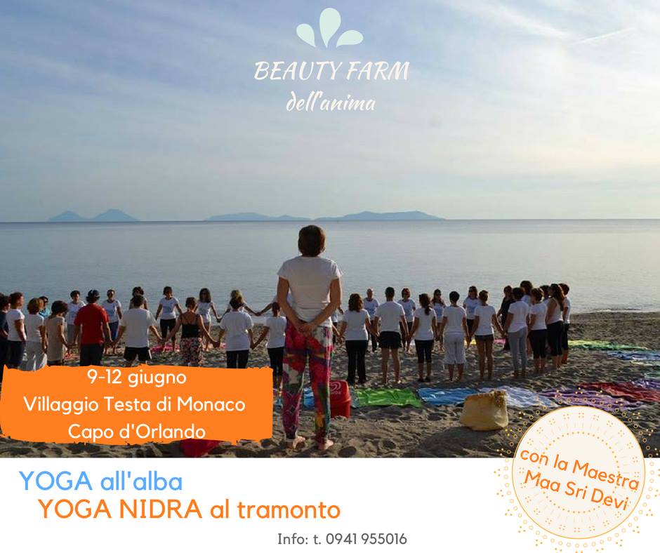 YOGA IN SPIAGGIA – Dall’ 8 al 12 giugno al Villaggio Testa di Monaco