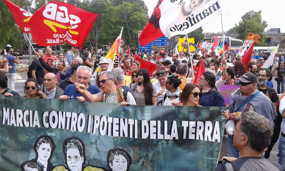 GIARDINI NAXOS “NO”G7 – Il Corteo in diretta