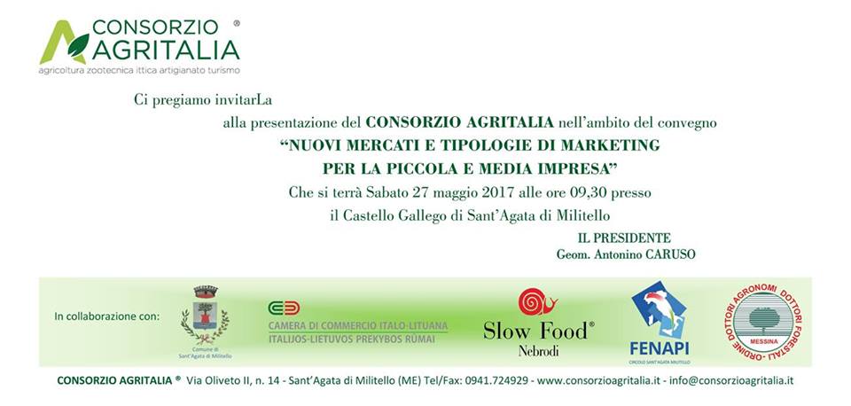 SANT’AGATA MILITELLO – Nuovi mercati e tipologie di Marketing per piccola-media impresa