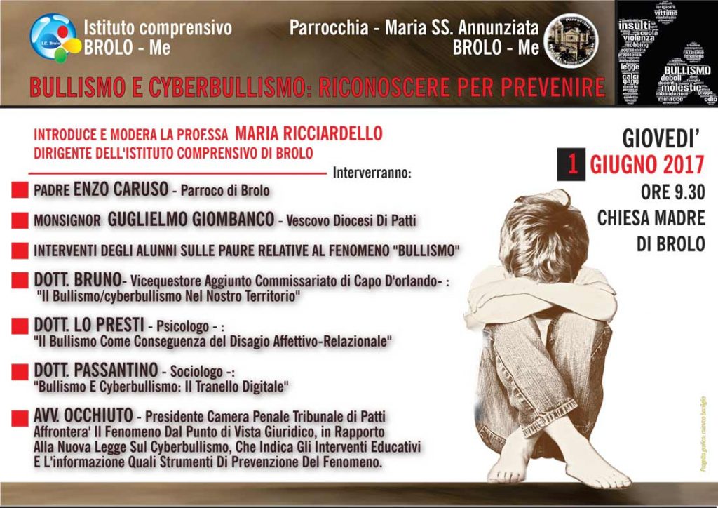 BULLISMO & CYBERBULLISMO – Un incontro a Brolo