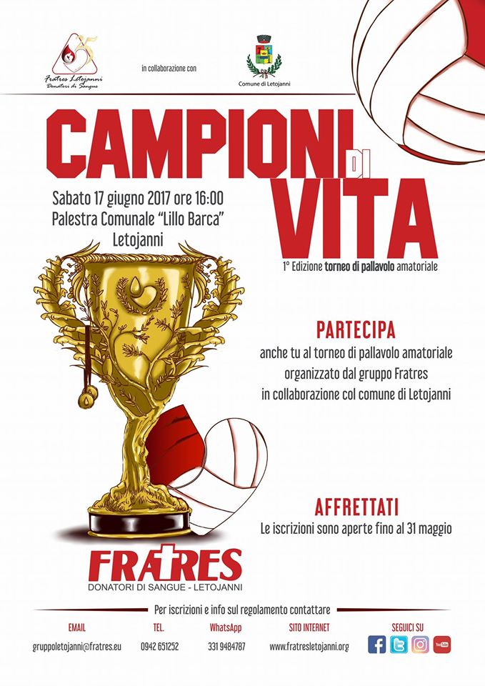 LETOJANNI – Il Gruppo Donatori di Sangue Fratres di Letojanni approda nello sport!