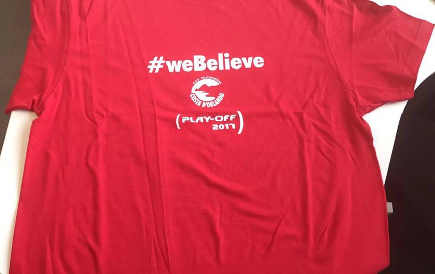 IRRITEC COSTA D’ORLANDO – Ai tifosi 100 t-shirt bianche e rosse #weBelieve