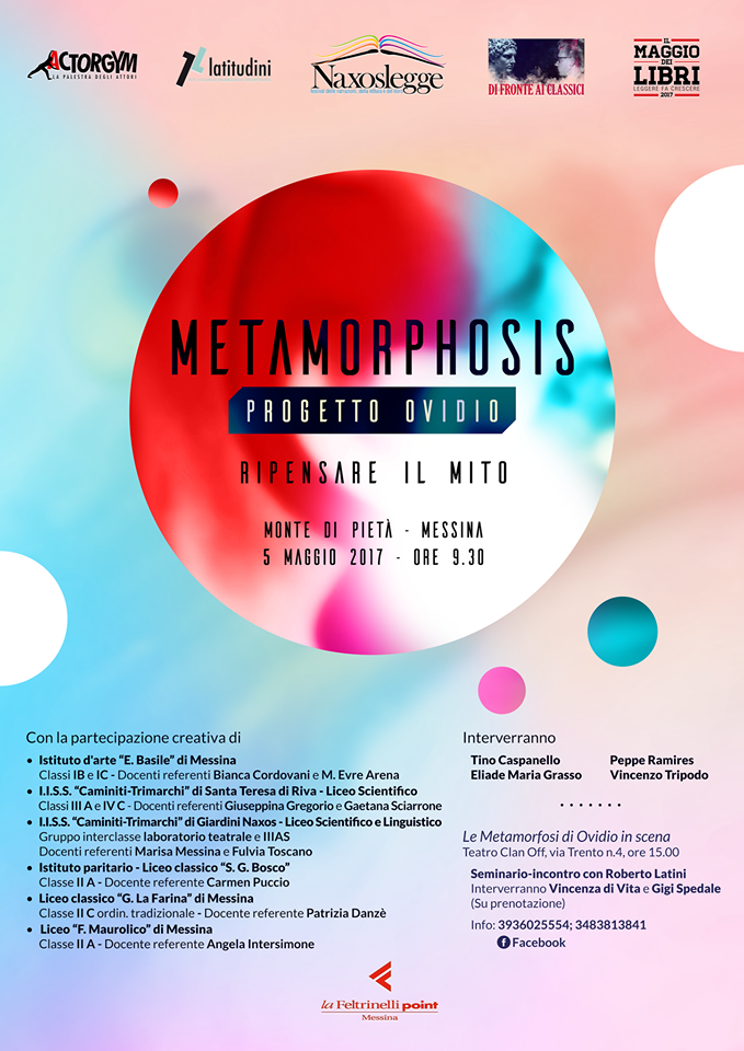 NAXOSLEGGE – Maggio dei libri con “Metamorphosis. Progetto Ovidio”