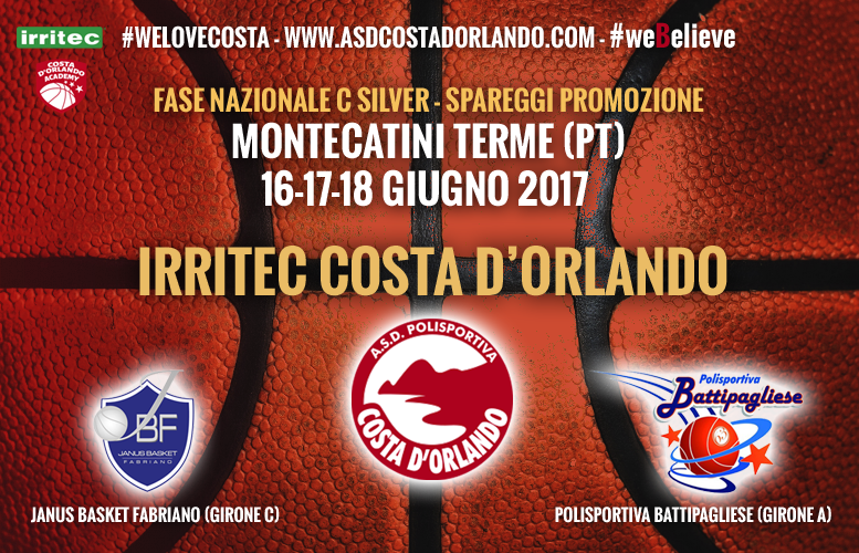 IRRITEC COSTA D’ORLANDO – A Montecatini gli spareggi promozione