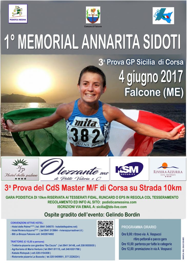 PODISMO – tutto pronto per il “1° Memorial Annarita Sidoti”