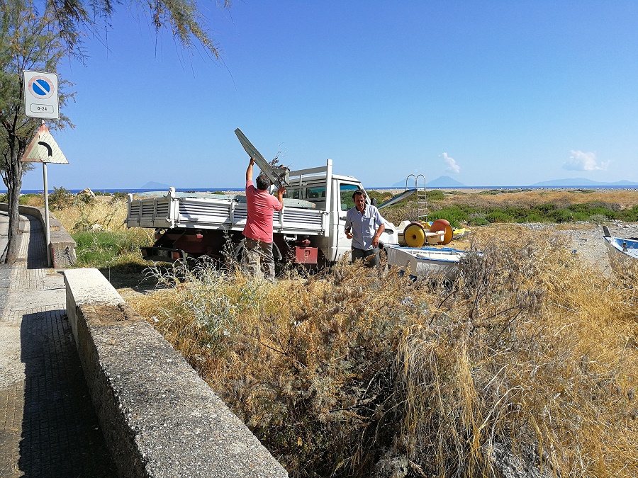 CAPO D’ORLANDO – Bonifica ambientale della spiaggia