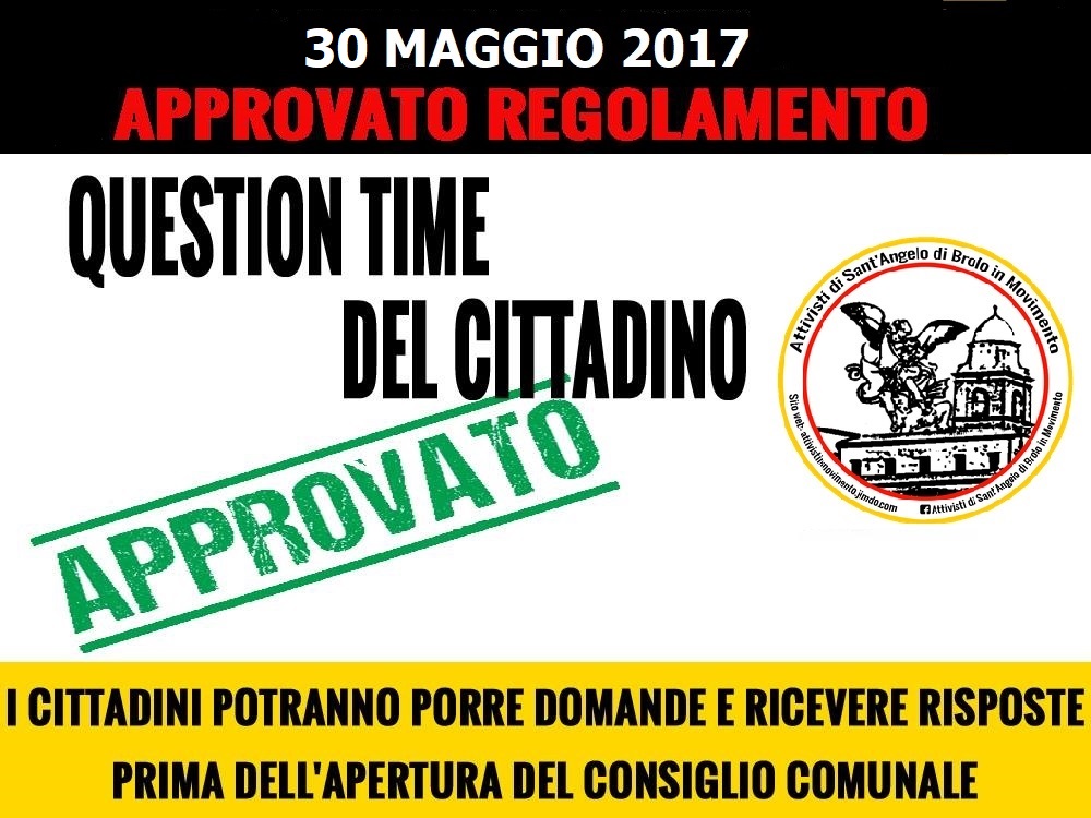 SANT’ANGELO DI BROLO – C’è il ‘’Question Time del Cittadino’’