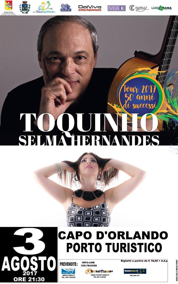 TOQUINHO – Il 3 Agosto al Porto Turistico di Capo d’Orlando