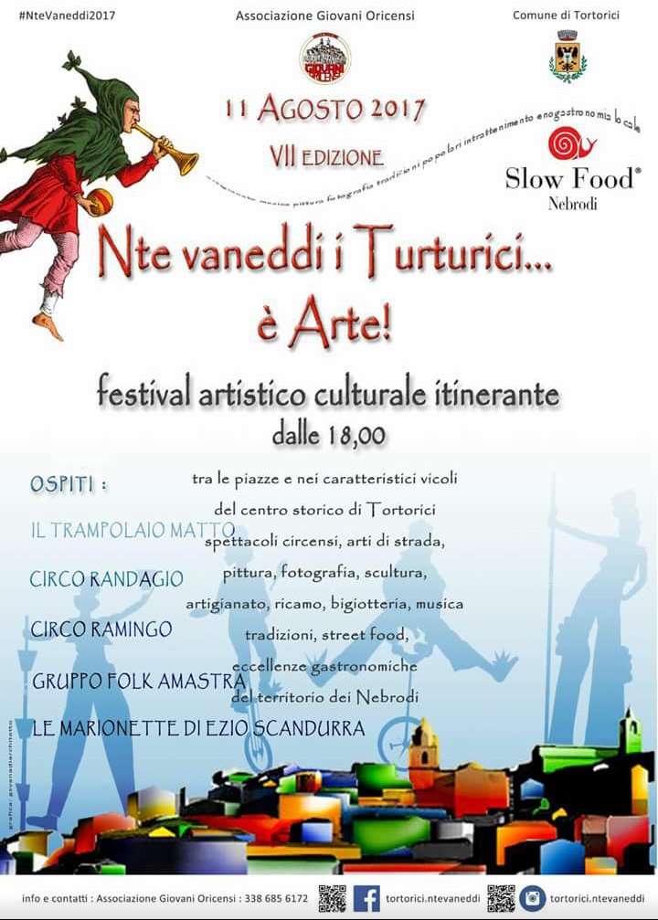 TORTORICI – Tra le piazze e nei vicoli del centro storico “Nte vaneddi i Turturici… è Arte!”