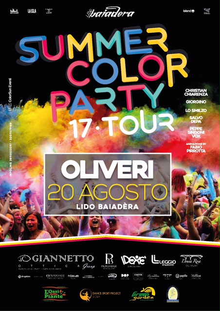 OLIVERI – Al Lido Baiadèra è tempo di Summer Color Party
