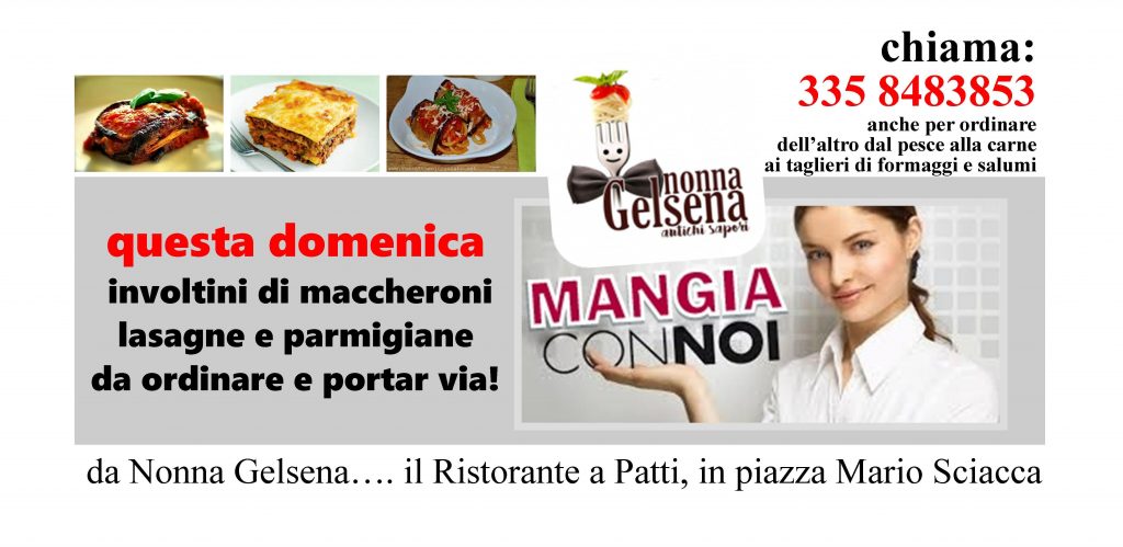 “NONNA GELSENA” – “Prenota il tuo Pranzo e portalo a casa!!!”