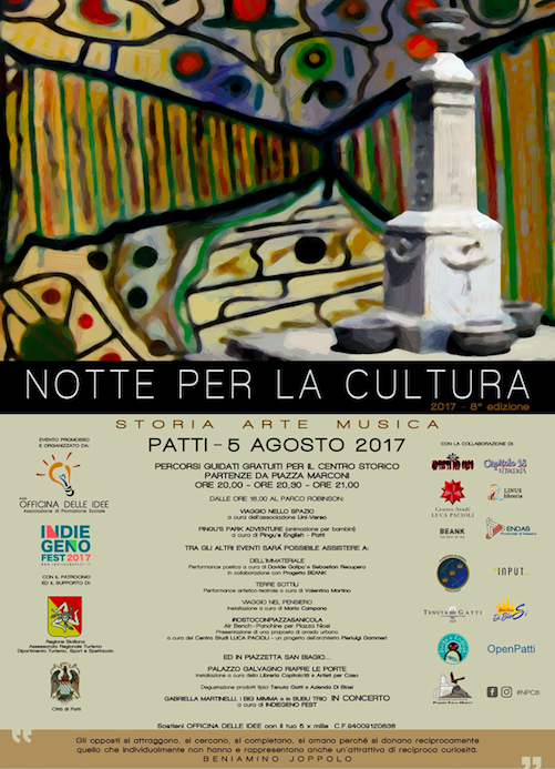 PATTI – Notte per la Cultura 2017