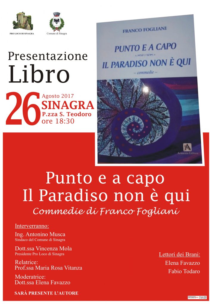 SINAGRA – “Punto e a capo – Il paradiso non è qui”