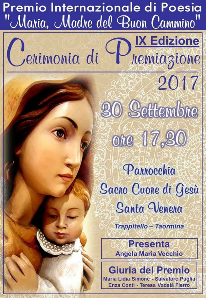 POESIA – Premio Internazionale di Poesia “Maria, Madre del Buon Cammino” IX Edizione