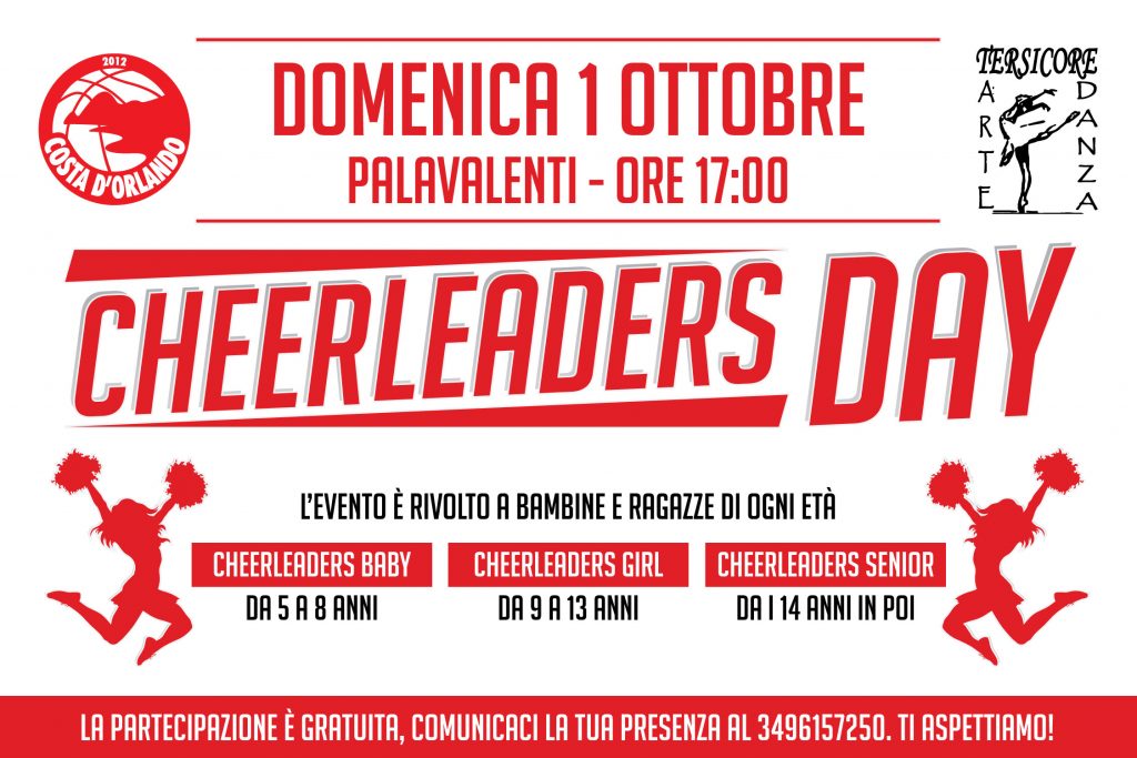 IRRITEC COSTA D’ORLANDO – Domenica 1 ottobre il “Cheerleaders Day”