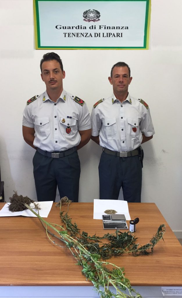 LIPARI – Sequestrate quattro piante di marijuana e trecentosettanta semi di canapa