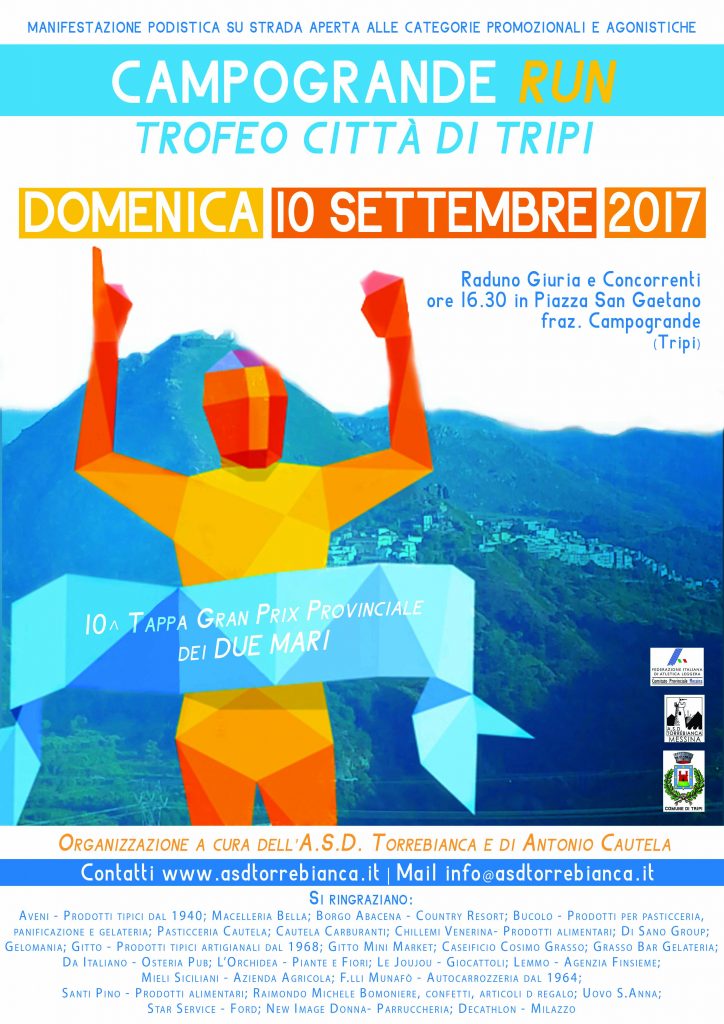 PODISMO – Campogrande Run Trofeo Città di Tripi
