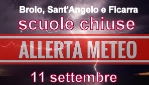 ALLERTA METEO – Domani chiuse le scuole di Brolo, Sant’Angelo e Ficarra
