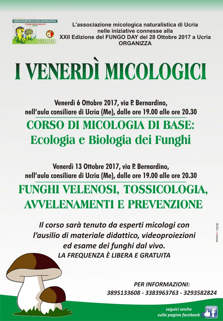 UCRIA – I venerdì micologici