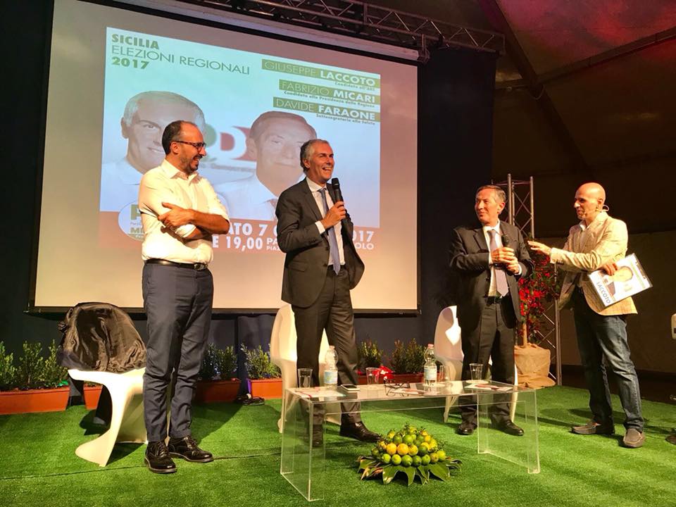 LACCOTO & REGIONALI – Al palatenda di Brolo ieri l’abbraccio della”sua”gente