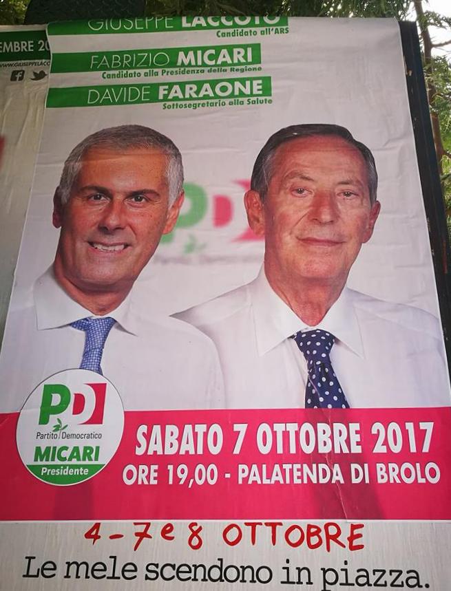 “REGIONALI” & LACCOTO – Sabato, con Micari, al Palatenda di Brolo