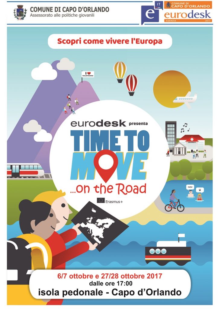 CAPO D’ORLANDO – “Time to move”: domani e sabato iniziativa dell’Eurodesk