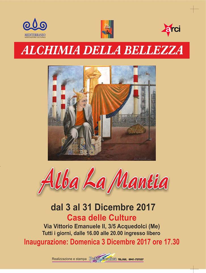 MOSTRE – Alba la Mantia dal 3 al 31 dicembre ad Acquedolci