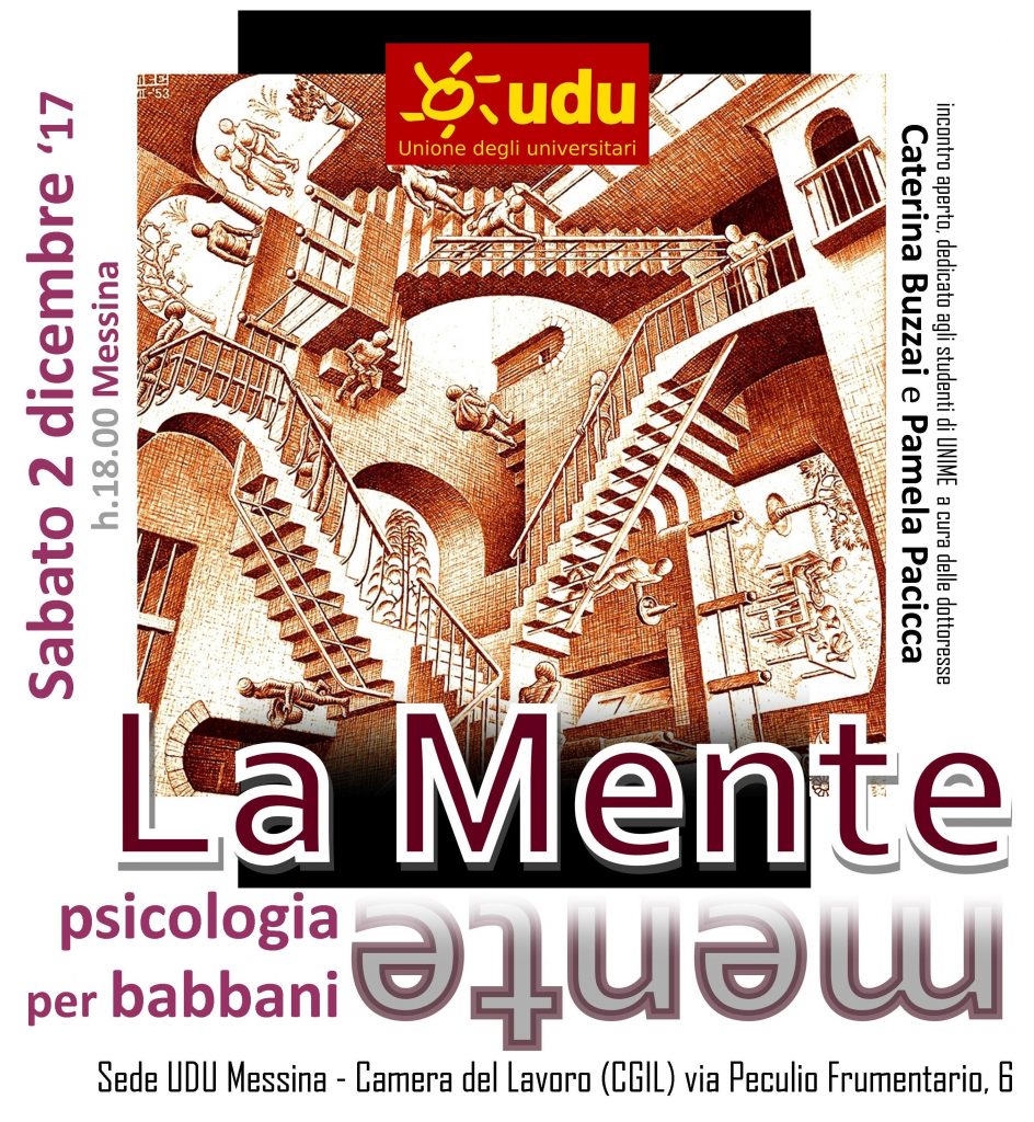 LA MENTE MENTE – Psicologia per babbani.. un evento, a Messina, promosso dall’Udu