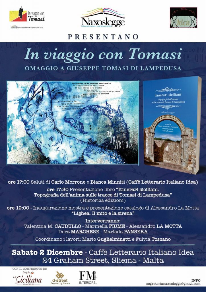 NAXOSLEGGE – In viaggio con Tomasi, inaugurato il cammino culturale a Malta