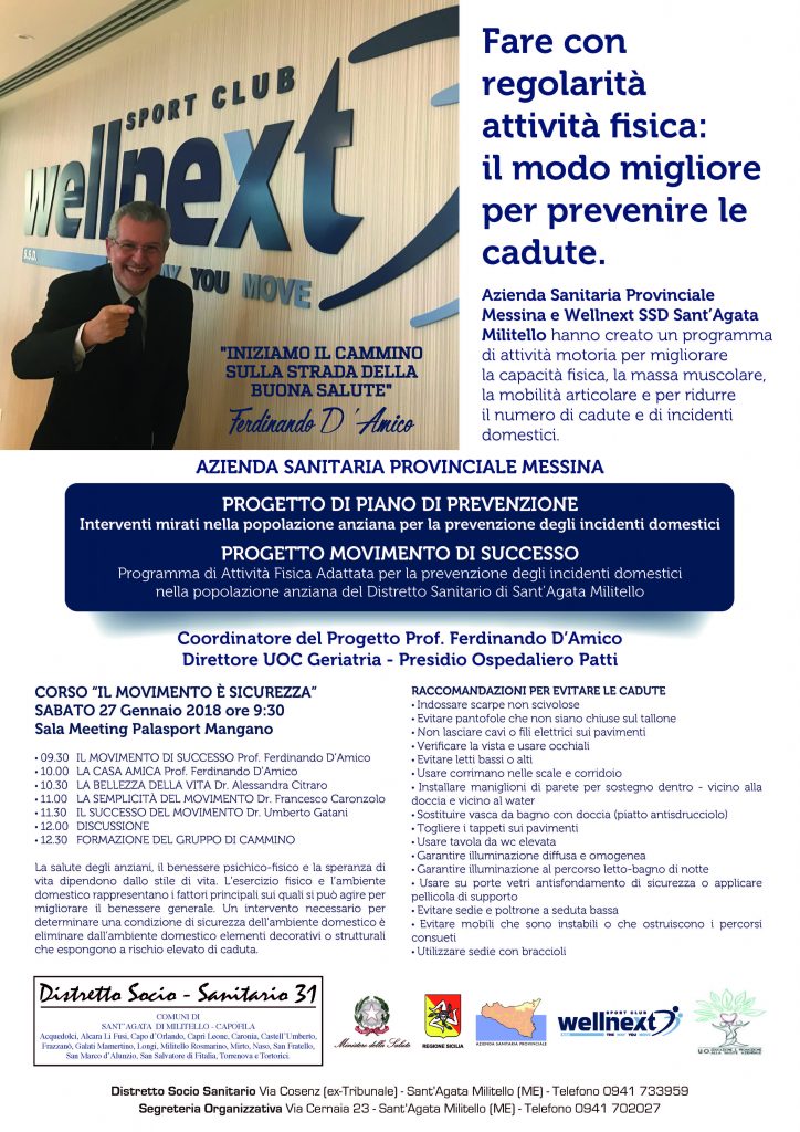BENESSERE – ‘Movimento di successo’ il progetto Wellnext e Distretto Socio-Sanitario 31