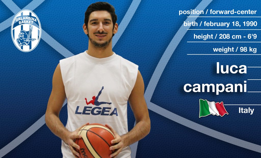 BASKET – Luca Campani all’Orlandina Basket fino al 2019