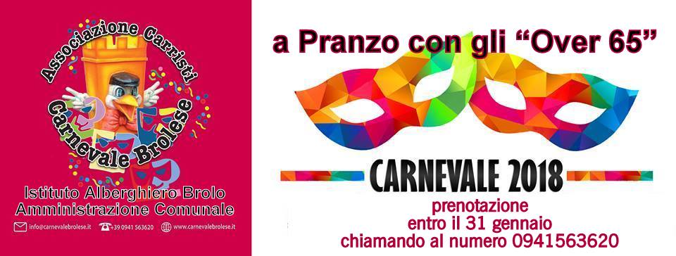 “OVER 65” BROLO – Per loro il pranzo di Carnevale sarà il prossimo 6 febbraio all’Alberghiero