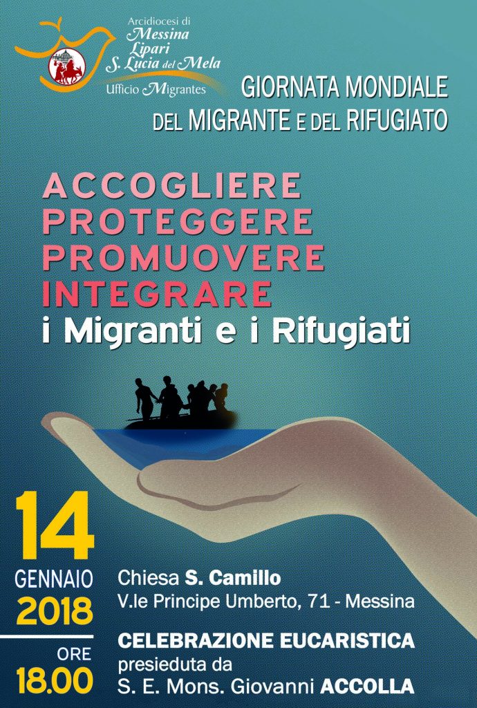 MIGRANTES – Celebrazione Eucaristica in occasione della Giornata Mondiale del Migrante e del Rifugiato