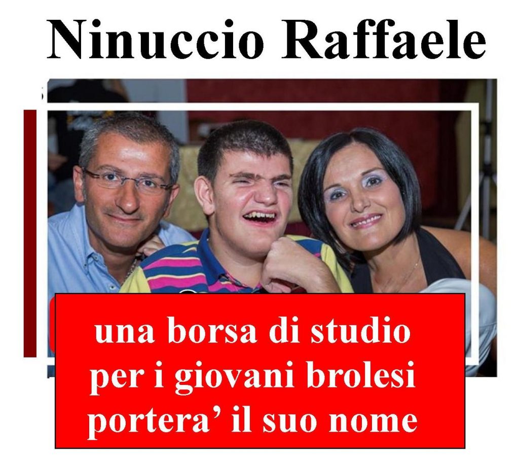 25 SETTEMBRE 2018 – A Brolo la consegna delle borse di studio dedicate a “Ninuccio”