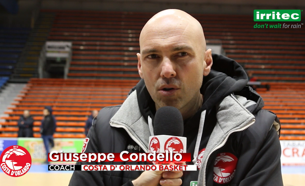 IRRITEC COSTA D’ORLANDO – Coach Condello: «Ci ‘accontentiamo’ della vittoria, sarà settimana intensa»