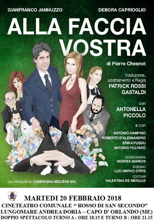 CAPO D’ORLANDO THEATER – ‘Alla faccia vostra’ con Gianfranco Iannuzzo e Debora Caprioglio