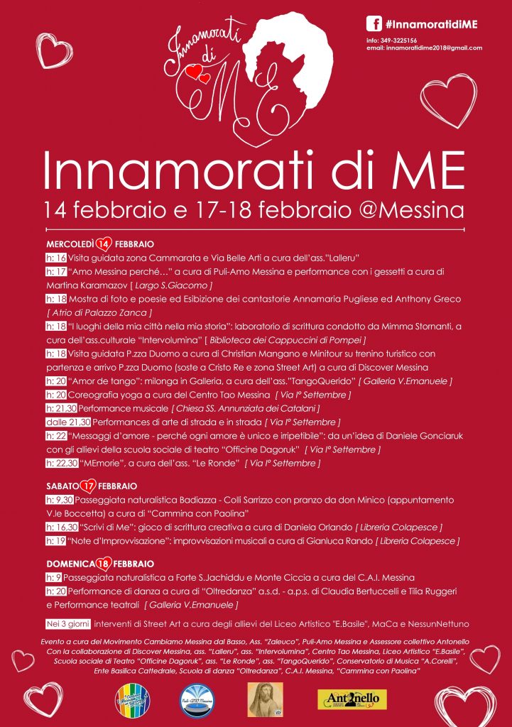 INNAMORATI DI ME – 14 febbraio, festa degli innamorati, dedicata alla città di Messina