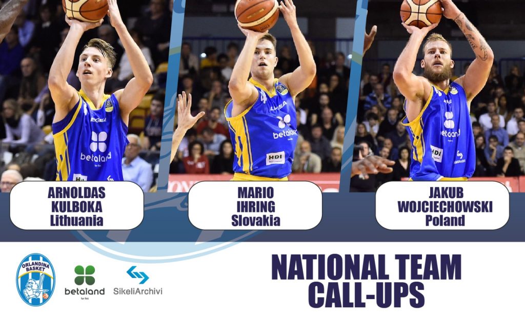 BASKET – Nazionali: gli impegni dei giocatori dell’Orlandina Basket