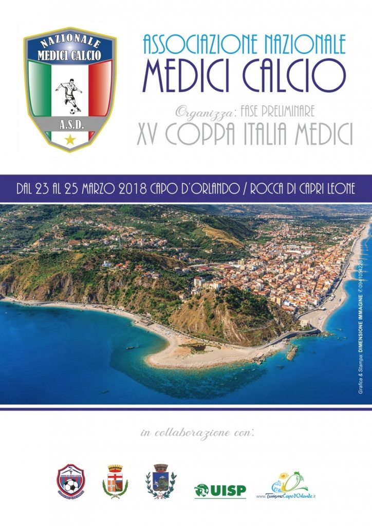 MEDICI DI CALCIO – A Capo d’Orlando e Rocca di Capri Leone la fase eliminatoria della Coppa Italia Medici di calcio