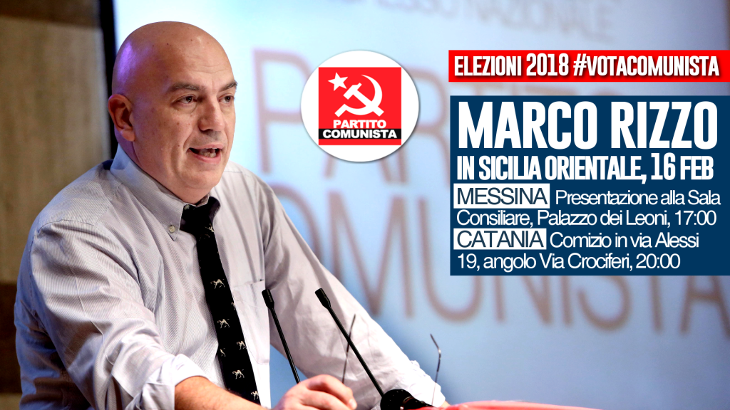 PARTITO COMUNISTA – Marco Rizzo a Messina